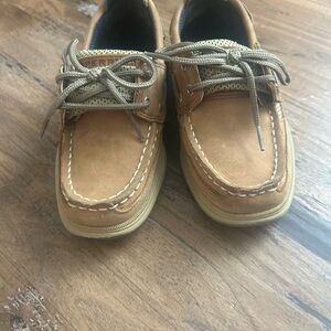 Sperry Tan Leather Boat Shoes